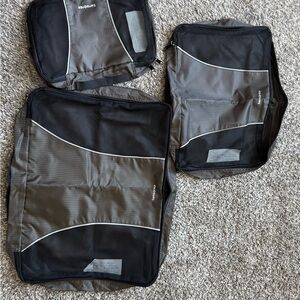 Samsonite Black and Gray Travel Organizer Set